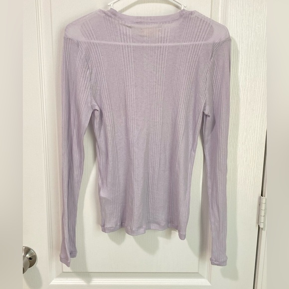 NWT Madewell Variegated Ribbed Crewneck Long-Sleeve Tee - Picture 10 of 10
